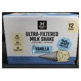 12pk ultra filtered milk shakes vanilla