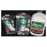 2 32oz Starbucks espresso roast coffee.  Brew