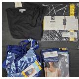 Women's size Medium pajamas, bathing suit and bra