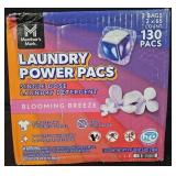 Laundry Power Pacs Laundry pods 130 count