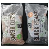 12lb pinto beans. 12lb black beans