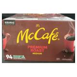 94ct kcups mccafe premium roast medium coffee.