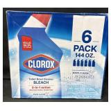 6- Clorox toilet bowl cleaner 24fl oz per bottle