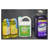 Sanitizer 1 gallon. 2- Pine Sol 60oz each. Odo