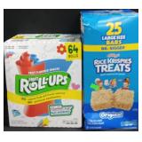 64ct fruit roll ups variety pk. Rice krispies