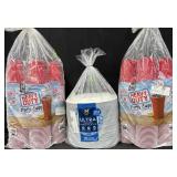 2- Heavy Duty Party Cups 188 cups per pack.