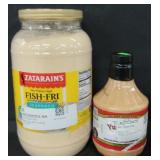 5.75lbs Zatarains fish fry seasoning. 32oz Tommy