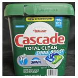Cascade Total Clean dishwasher pacs 103 count
