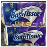 2- Ultra Premium Bath Tissue 45 rolls