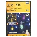 Eco Scapes LED Cafe Lights 24ft. Not tested