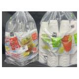 172-12 fl oz clear cups & 300-12 oz translucent