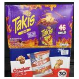30pk crackerjack snack bags. 46ct Takis fuego hot