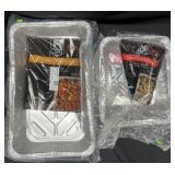 15 full size aluminum steam table pans & 30 half