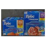 Ziploc Quart bags 216 count. Ziploc gallon bags
