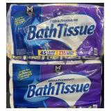 90 large rolls ultra premium bath tissue