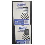 2- Hefty sipper stirrer straws 5000 count each