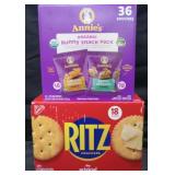 18pk ritz original crackers. 36ct Annie's organic
