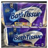 2- Ultra Premium Bath Tissue 45 rolls