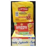 1000ct Splenda sweetener packets. 312ct Lipton