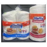 259 Hefty Supreme styrofoam lunch plates & 200