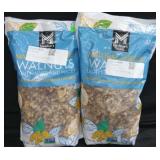 2 48oz natural shelled walnuts