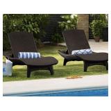Keter All-Weather Grenada Chaise Loungers, Set of
