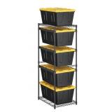 5-Tier Storage Tote Rack, 23.2'W ï¿½ 31'D ï¿½ 69.5'H