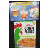 2 43oz kellogs corn flakes. 22ct cups general