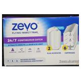 Zevo Flying onsect trap 2 pack 6 cartridges