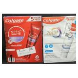 Colgate Optic Qhite toothpaste 5 tubes. Colgate