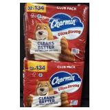 2- Charmin 2-ply toilet paper 64 rolls