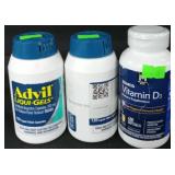 2 120ct advil liquid gels. 50cmg 400ct vitamin d3