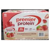 15pk premier protein strawberries and cream