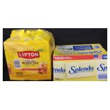 312ct Lipton black tea. 1000ct Splenda sweetener