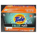 Tide laundry detergent pods 80pacs