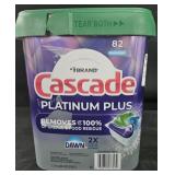 Cascade Platinum Plus dishwasher pacs 82 count