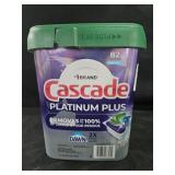 Cascade Platinum Plus dishwasher pacs 82 count