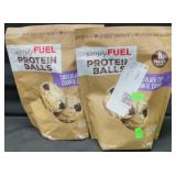 2 12oz simply fuel protein balls chocolate chip
