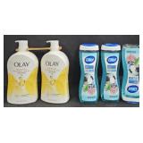 2- Olay body wash 35oz each. 3- Dial body wash