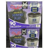 Power flex 33 gal trash bags 180ct