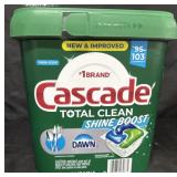 Cascade dishwasher detergent pacs