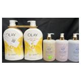 2-35 fl oz Olay body wash & 3-16 fl oz Safeguard