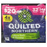 32pk quilted northern bath tissue