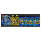 Windex 1 gallon w/ spray bottle. 2- Pine Sol 60oz