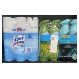 3-19 oz Lysol disinfectant spray & 4-8.1 oz