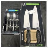Dinner Forks 36ct. Chefï¿½s Knives 2 pack