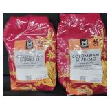 2 40oz Colombian supremo medium dark roast