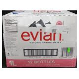 12pk Evian spring water