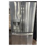 Used-GE French door refrigerator & freezer,