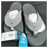 Hurley wave flip flop size 9 gray